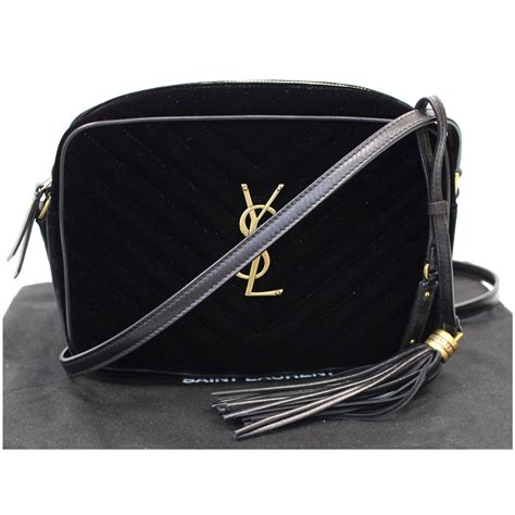 ysl crossbody bag black tassle|ysl all black crossbody bag.